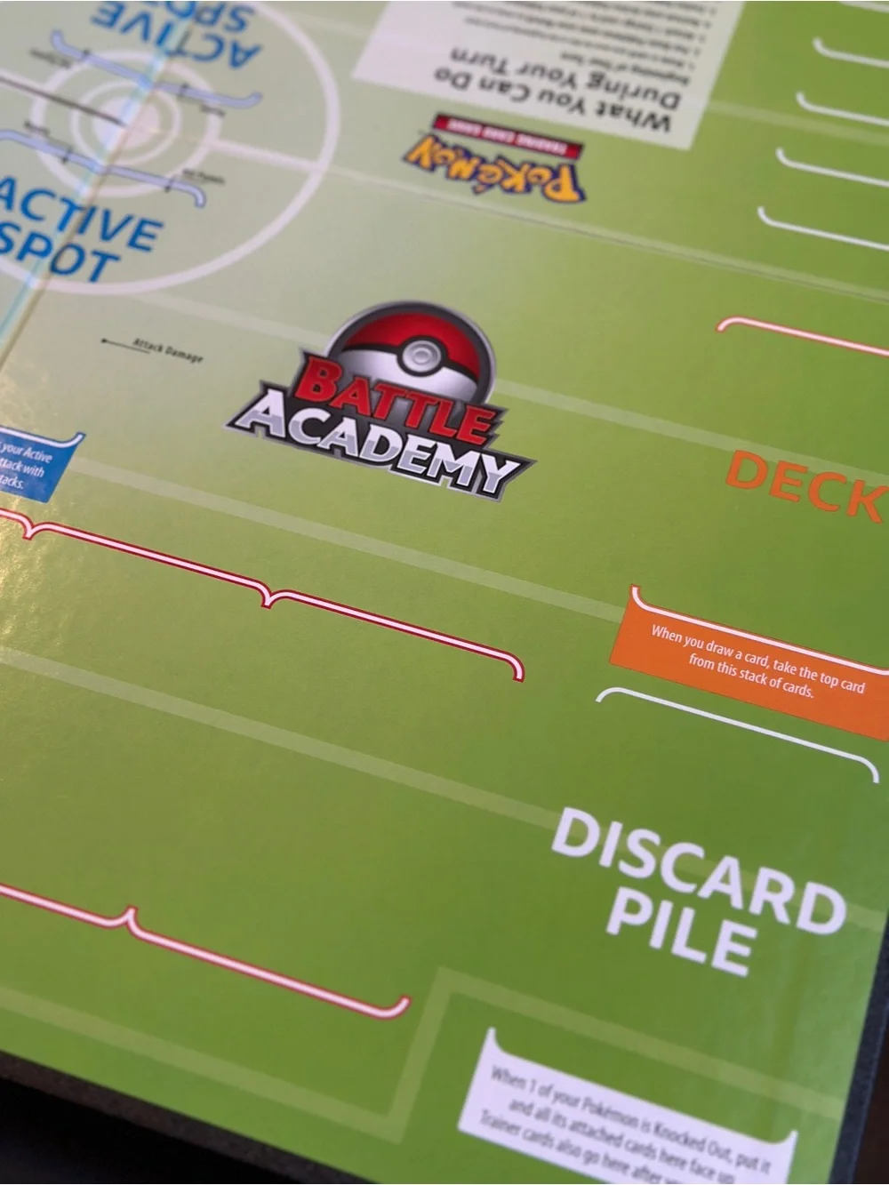 Folding Pokemon Trading Card Game Battle Academy Playboard